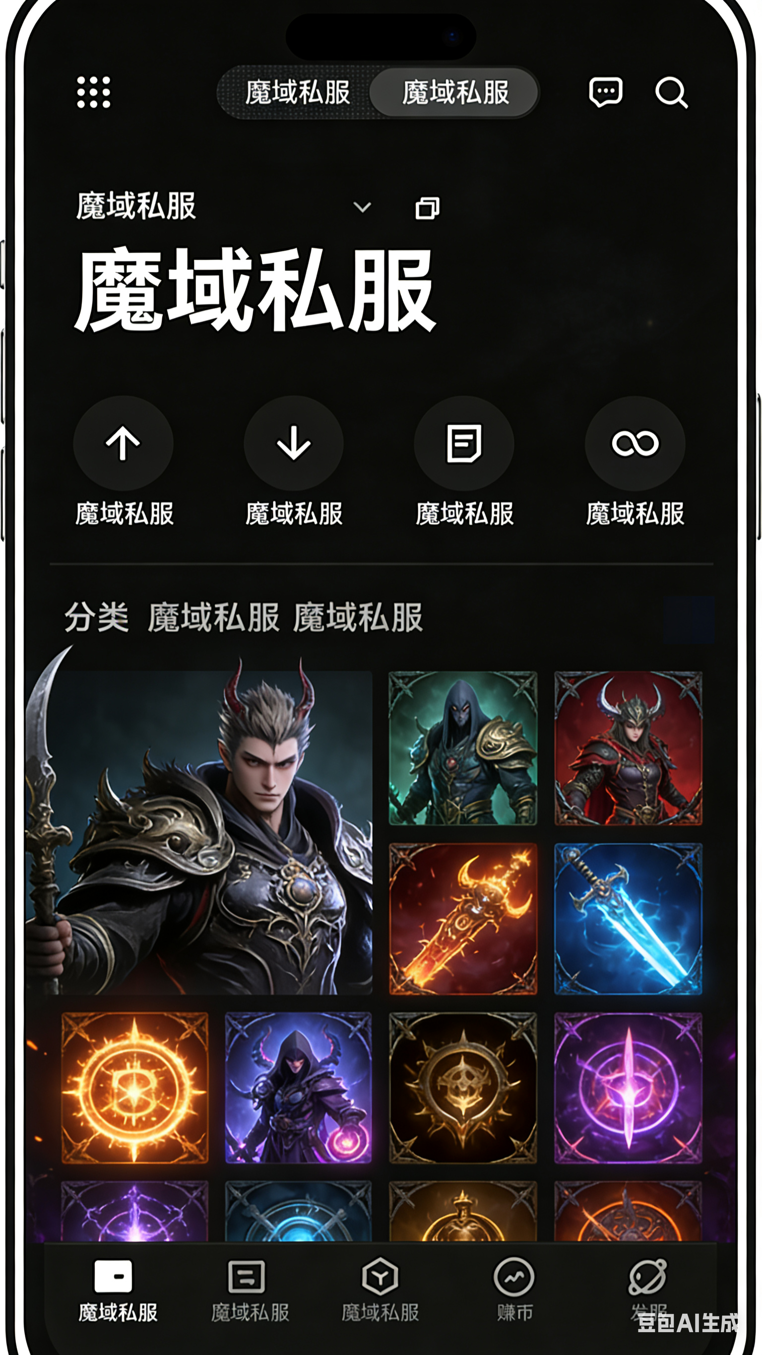 魔域私服职业属性面板